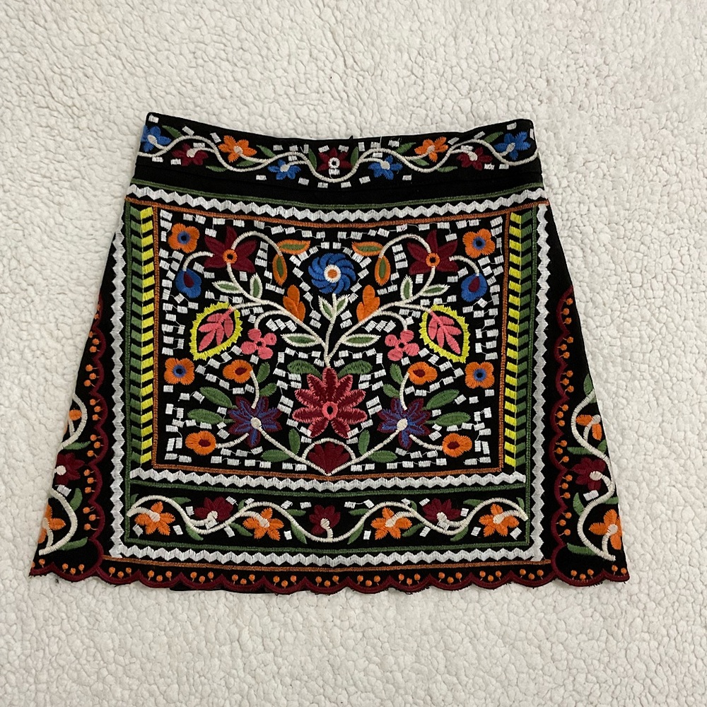 Printed Mini Skirt